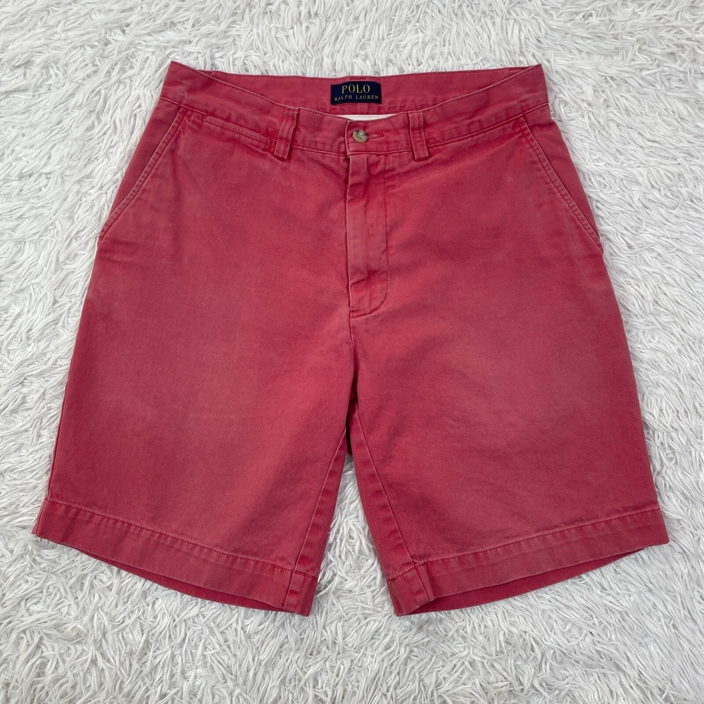 Polo Ralph Lauren Shorts Mens 30 Pink Chino Casual Cotton Golf Preppy Outdoor